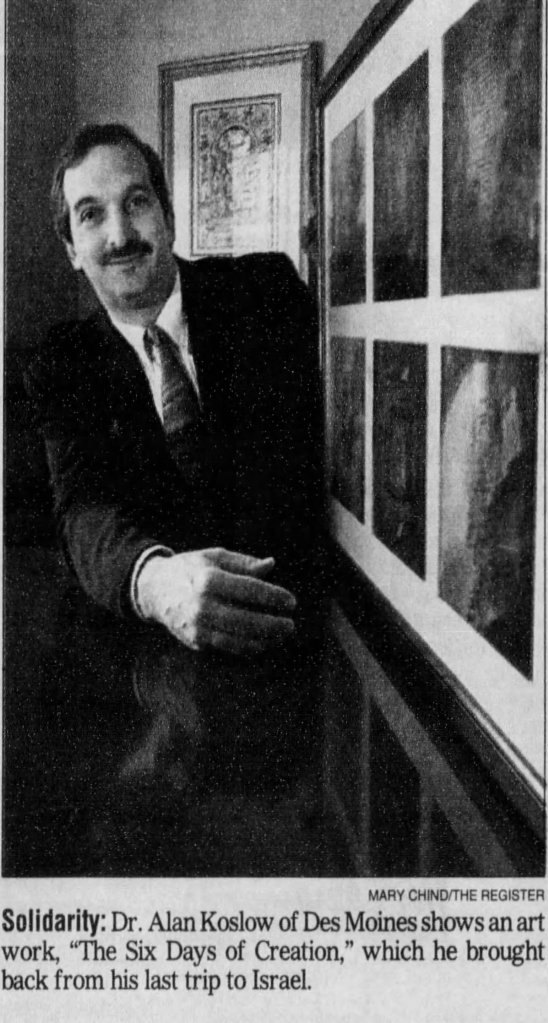 Alan Koslow during a Jewish community leaders’ solidarity trip to Israel during a period of regional crisis